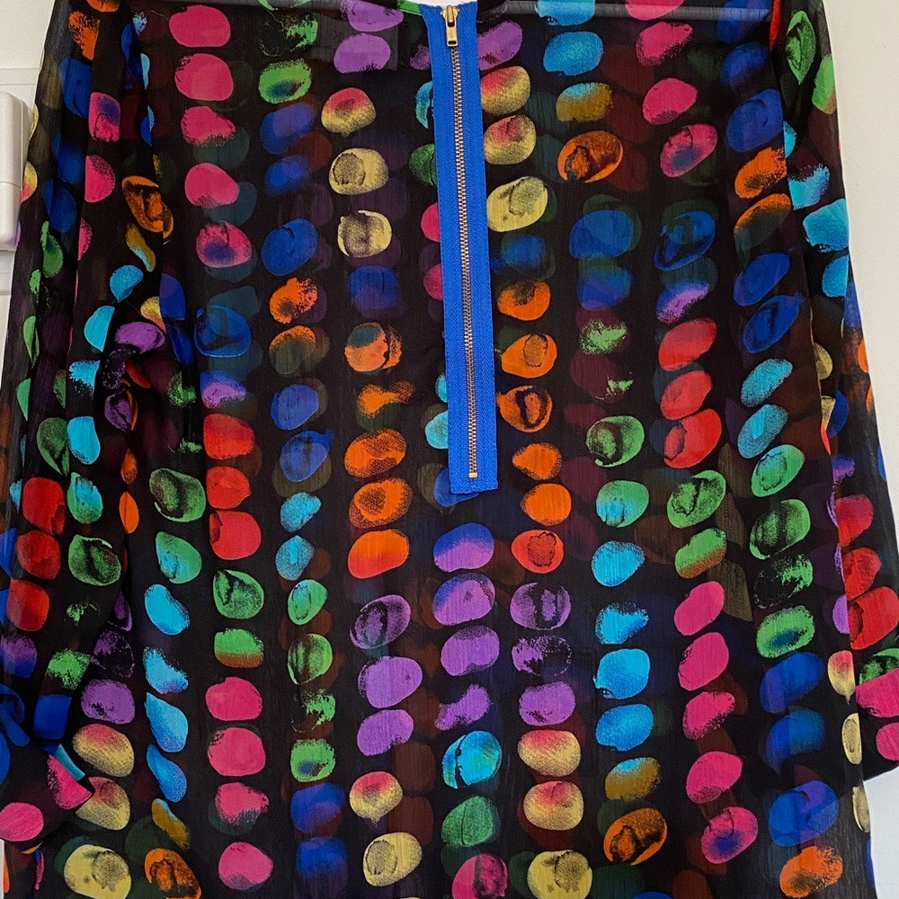 Multicolored sheer blouse - Picture 2 of 3